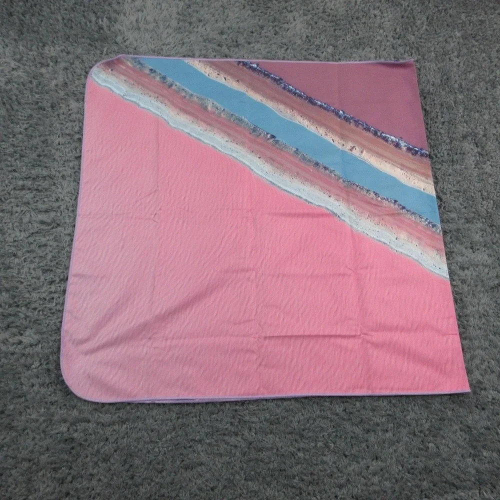SLD Beach & Travel Towel Double Sided 30x60 Sand Free Multicolor Recycled NWT